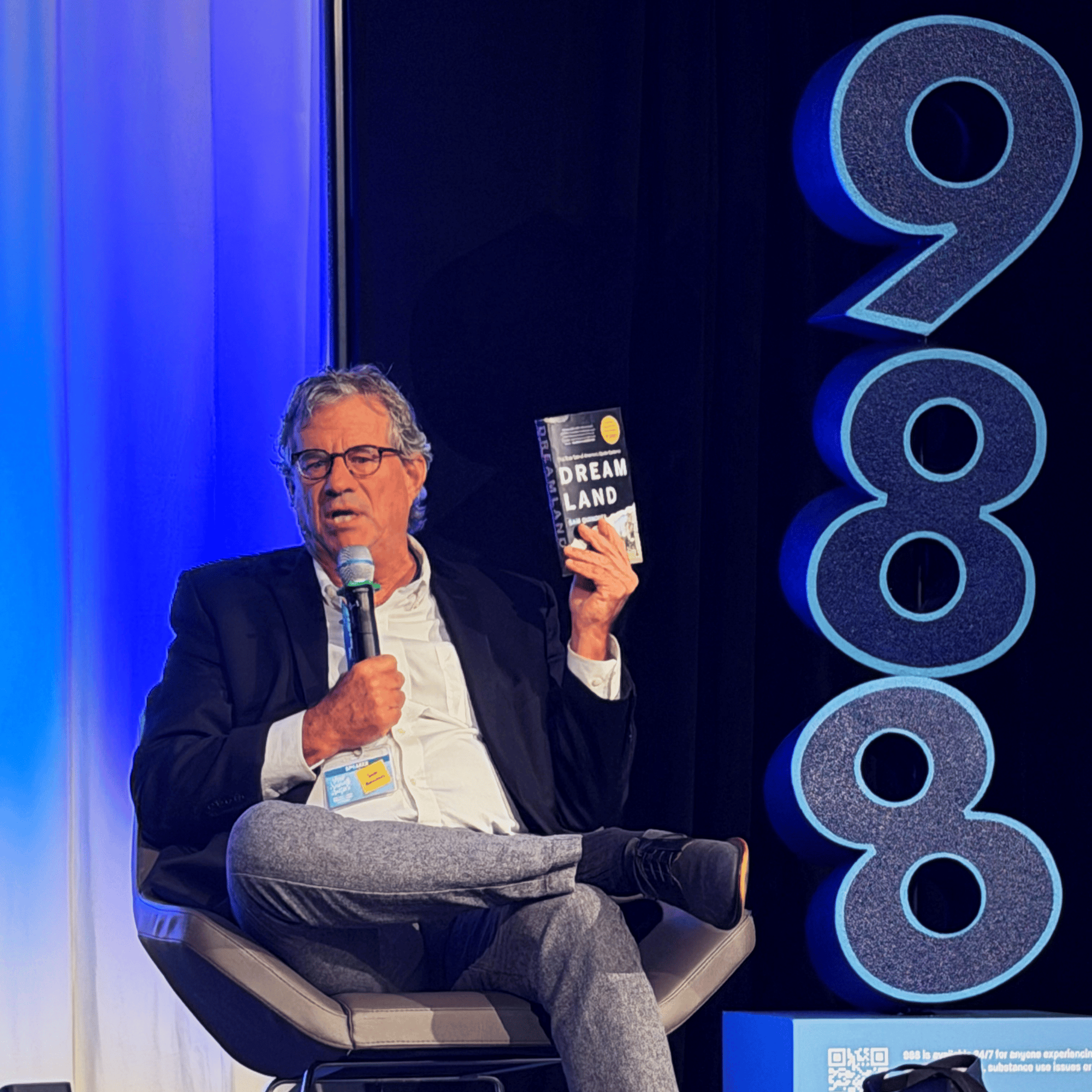 Sam Quinones with Book