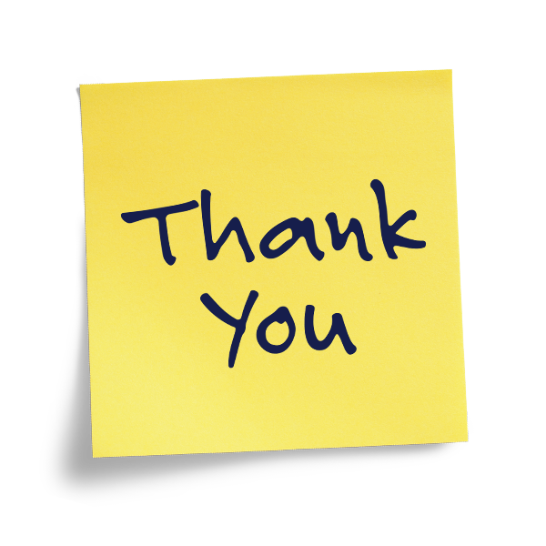 Thank You Sticky Note
